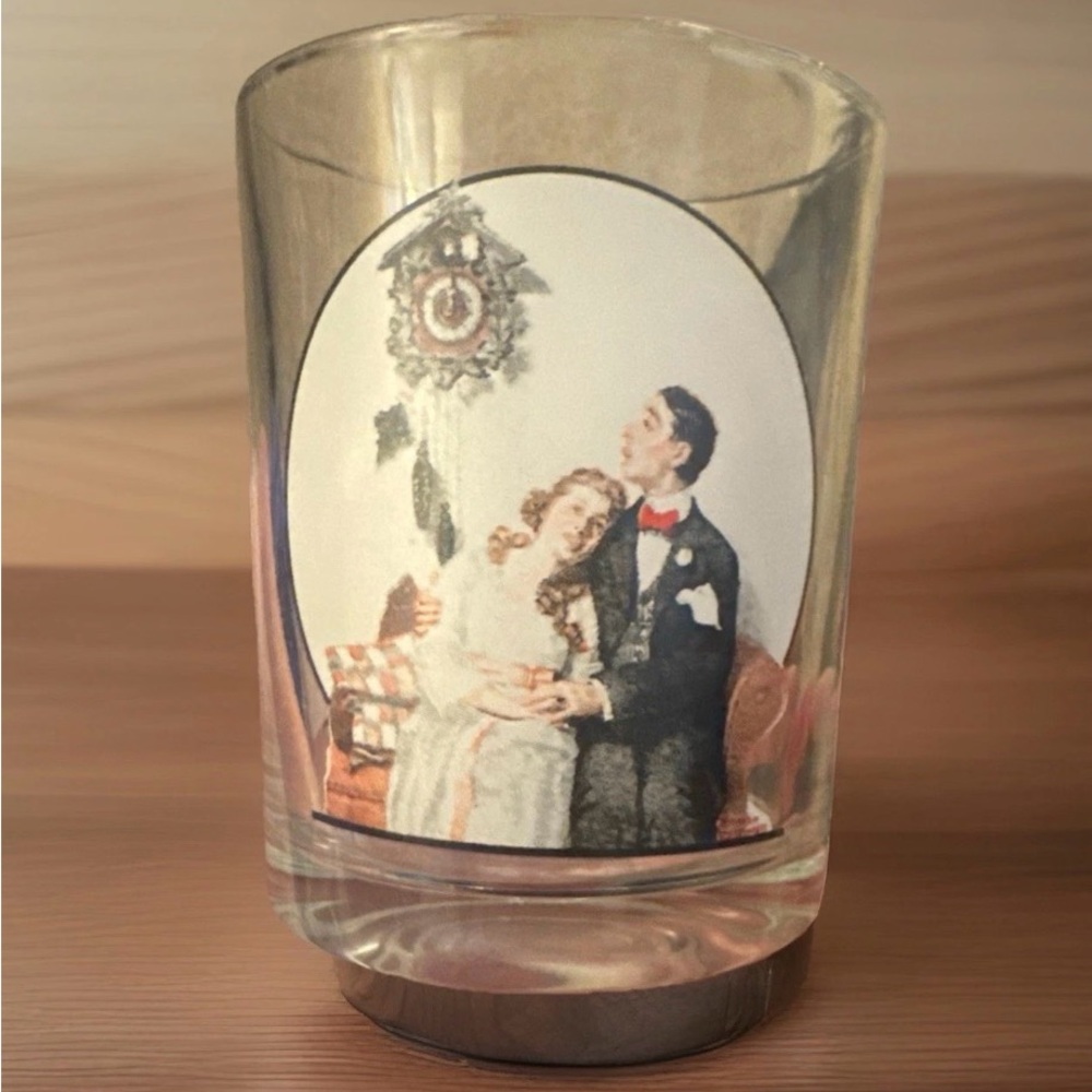 VTG Norman Rockwell Set of 2 "Saturday Evening Post" "Courting at Midnight"